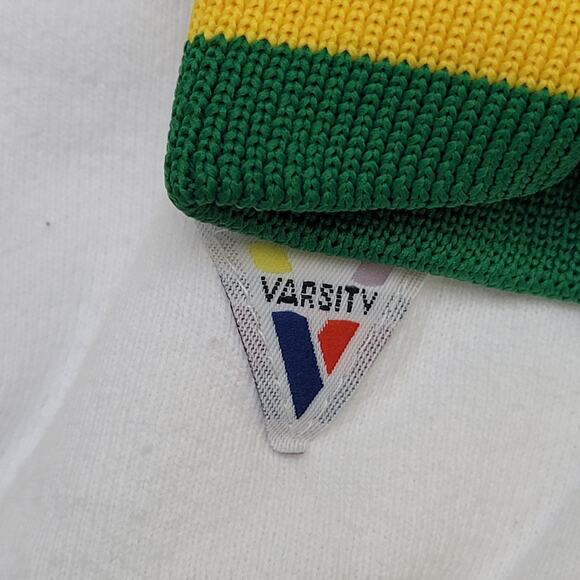 Vintage 80s BMS Varsity Ringer Sweatshirt Womens M 22x20 USA - Picture 3 of 14